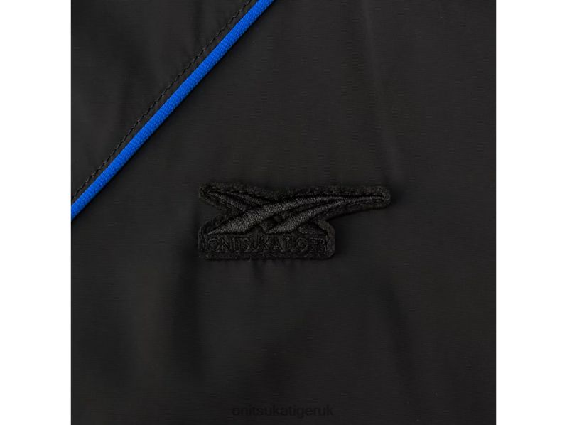 Men P TRACK BLOUSON XTBPR461 Clothing Onitsuka Tiger Black/Blue