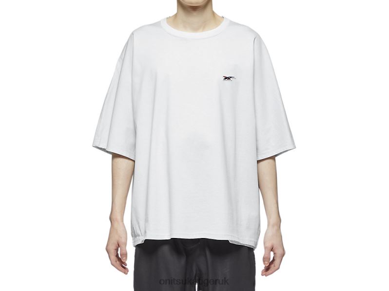 Men SHORT SLEEVE TOP XTBPR477 Clothing Onitsuka Tiger White