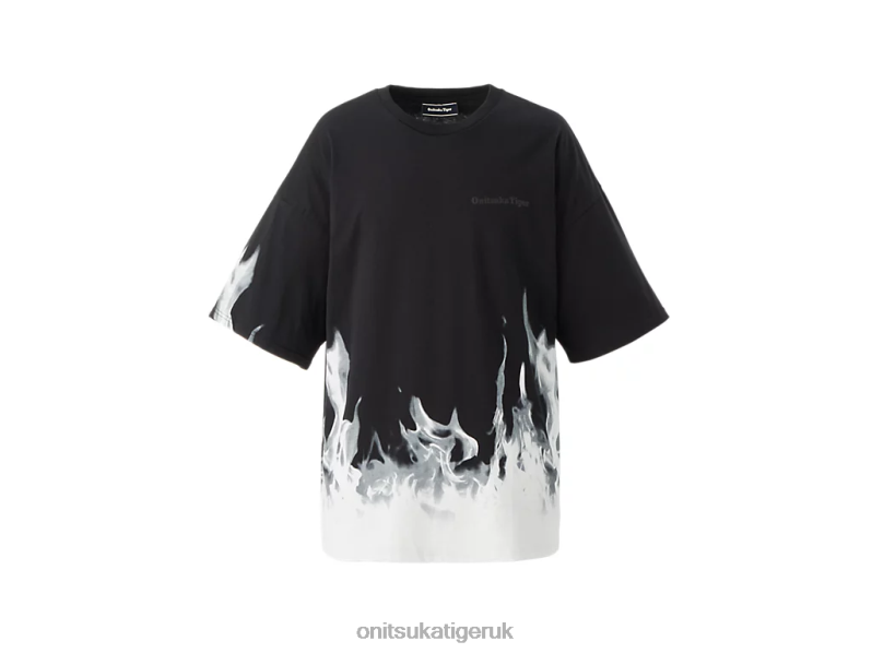 Men SS GRAPHIC TEE XTBPR454 Clothing Onitsuka Tiger Black/Off White