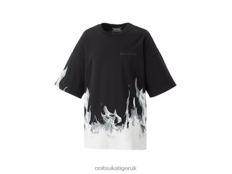 Men SS GRAPHIC TEE XTBPR454 Clothing Onitsuka Tiger Black/Off White
