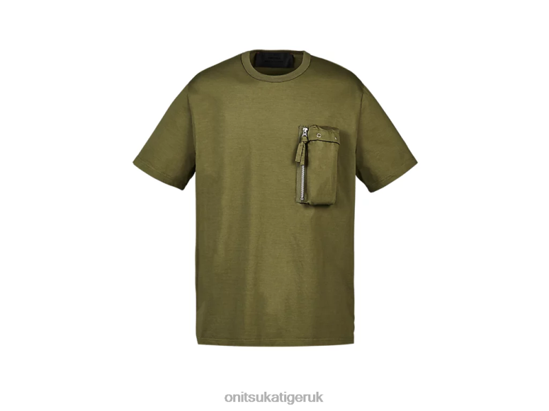 Men SS TEE XTBPR374 Clothing Onitsuka Tiger Khaki