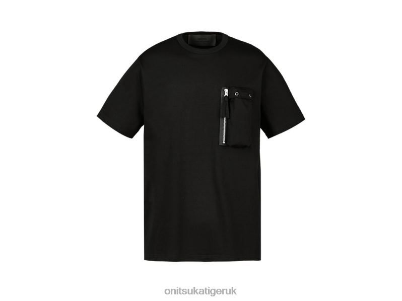 Men SS TEE XTBPR376 Clothing Onitsuka Tiger Black