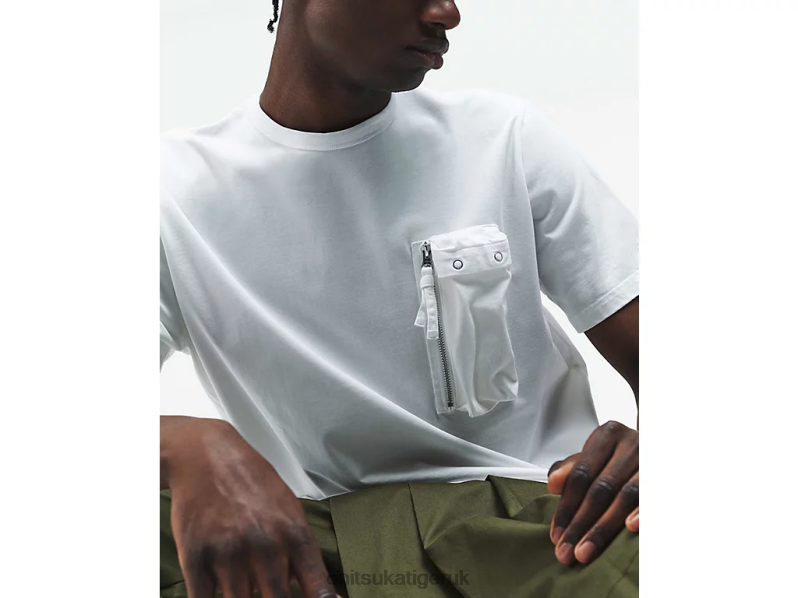 Men SS TEE XTBPR382 Clothing Onitsuka Tiger White