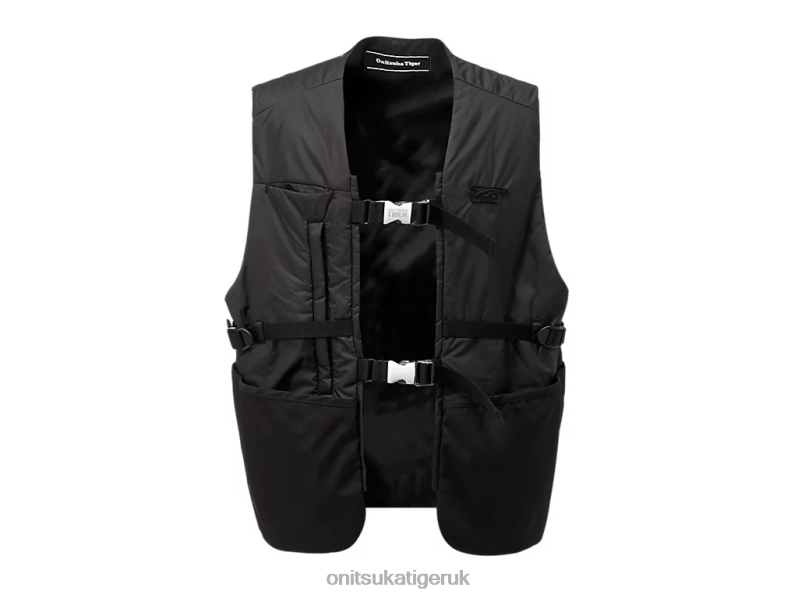 Men VEST XTBPR417 Clothing Onitsuka Tiger Black/Dark Grey