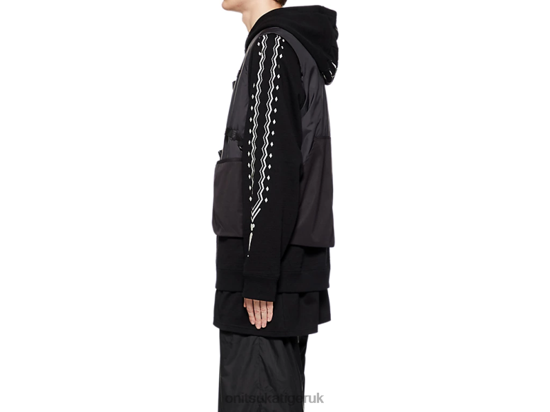 Men VEST XTBPR417 Clothing Onitsuka Tiger Black/Dark Grey