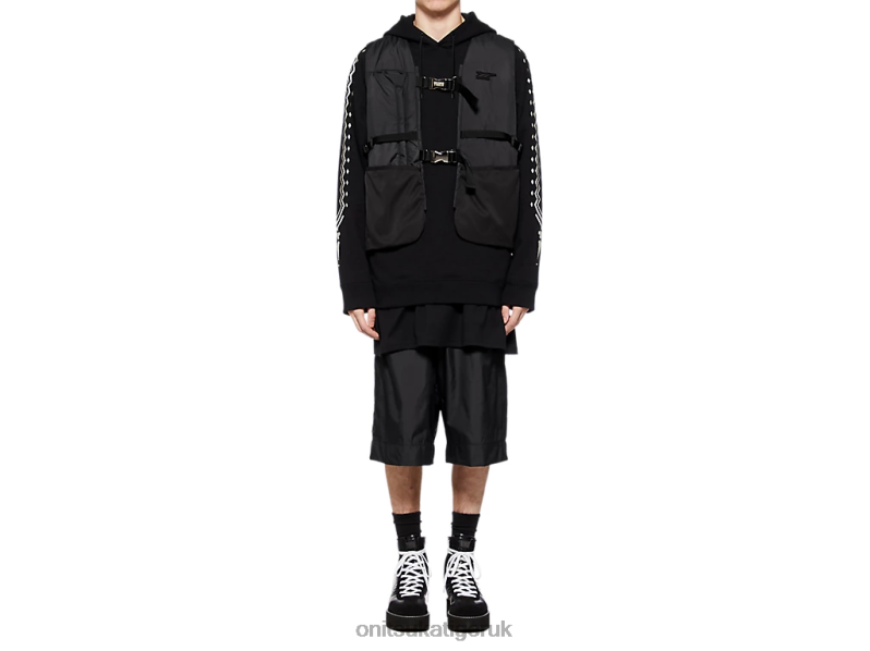 Men VEST XTBPR417 Clothing Onitsuka Tiger Black/Dark Grey