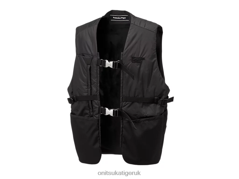 Men VEST XTBPR417 Clothing Onitsuka Tiger Black/Dark Grey