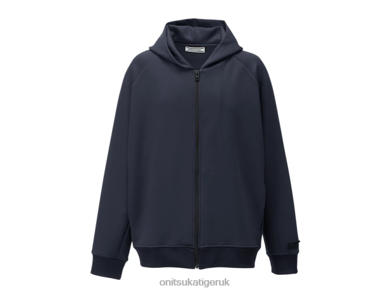 Men ZIP UP HOODIE XTBPR457 Clothing Onitsuka Tiger Navy