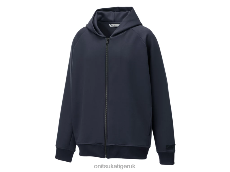 Men ZIP UP HOODIE XTBPR457 Clothing Onitsuka Tiger Navy