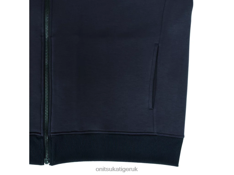 Men ZIP UP HOODIE XTBPR457 Clothing Onitsuka Tiger Navy