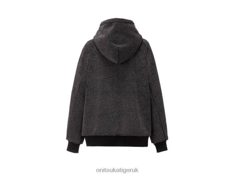 Men ZIP-UP HOODIE XTBPR466 Clothing Onitsuka Tiger Black