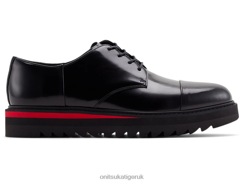 Men DERBY XTBPR220 Shoes Onitsuka Tiger Black/Classic Red