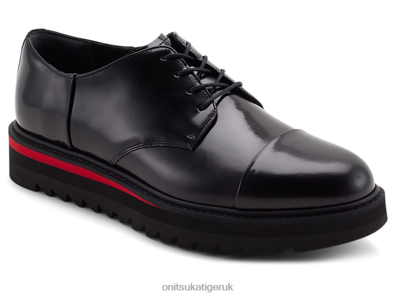 Men DERBY XTBPR220 Shoes Onitsuka Tiger Black/Classic Red