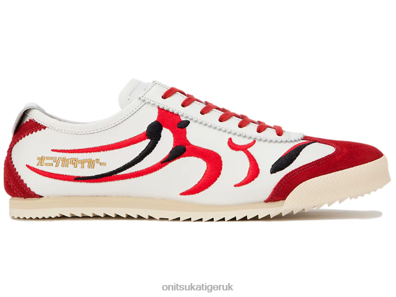 Men MEXICO 66 DELUXE XTBPR140 Shoes Onitsuka Tiger White/Classic Red