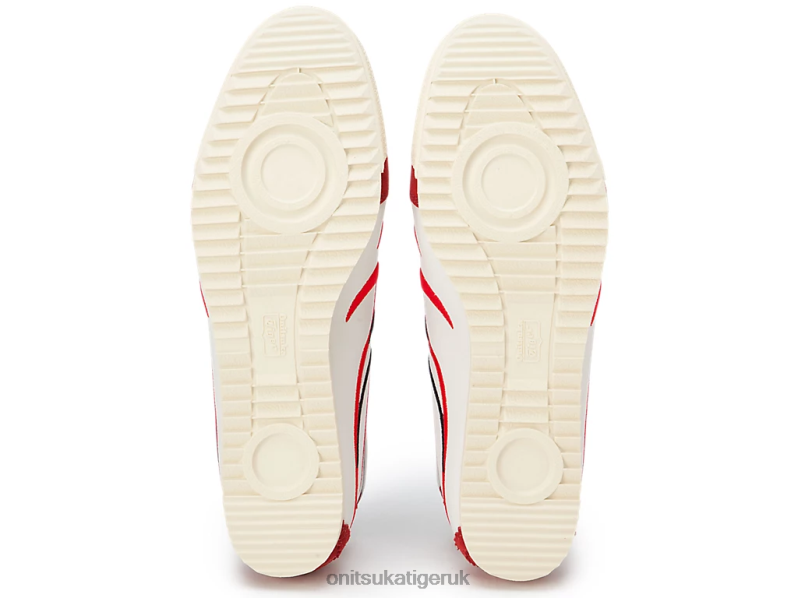 Men MEXICO 66 DELUXE XTBPR140 Shoes Onitsuka Tiger White/Classic Red