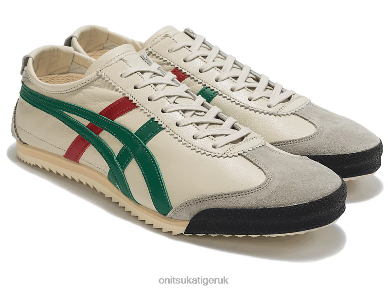 Men MEXICO 66 DELUXE XTBPR24 Shoes Onitsuka Tiger Cream/Green