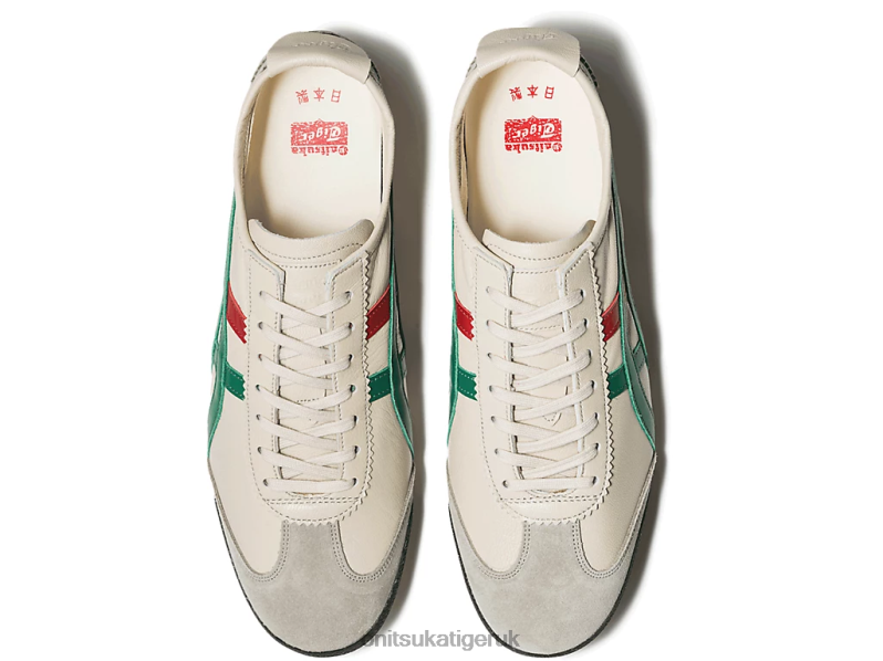 Men MEXICO 66 DELUXE XTBPR24 Shoes Onitsuka Tiger Cream/Green