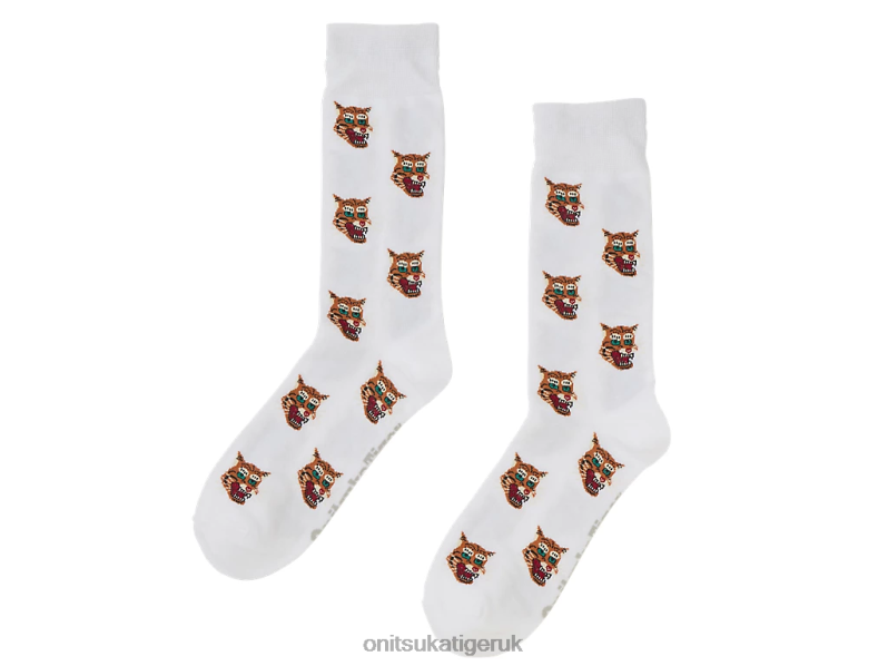 Unisex MIDDLE SOCKS XTBPR496 Accessories Onitsuka Tiger White