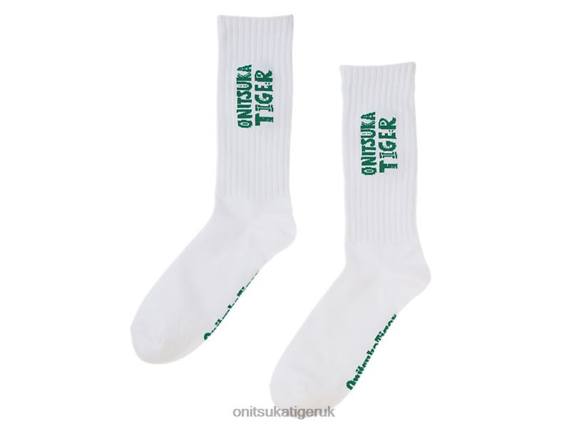 Unisex MIDDLE SOCKS XTBPR511 Accessories Onitsuka Tiger White/Green