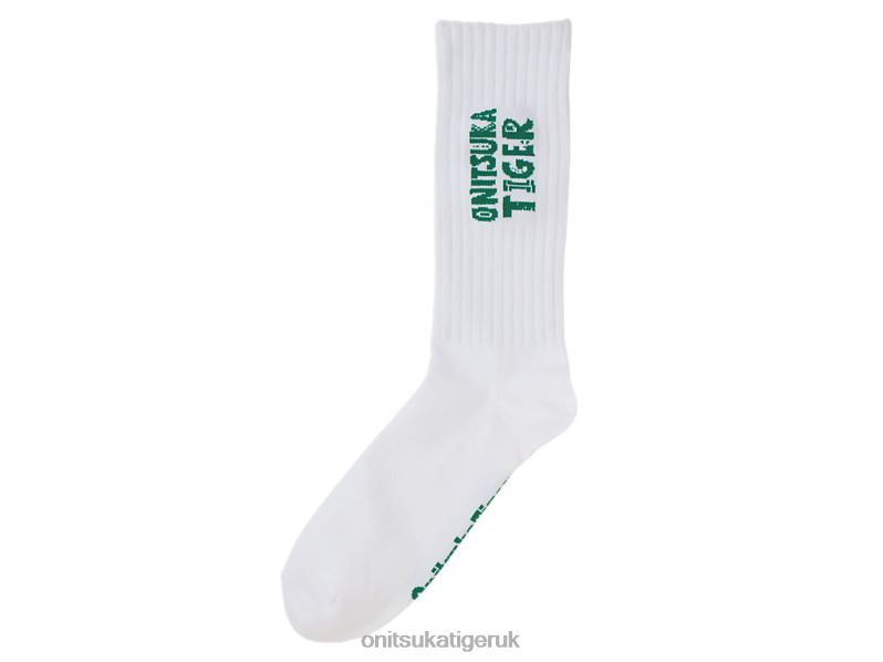 Unisex MIDDLE SOCKS XTBPR511 Accessories Onitsuka Tiger White/Green