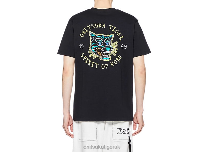 Unisex GRAPHIC TEE XTBPR387 Clothing Onitsuka Tiger Black