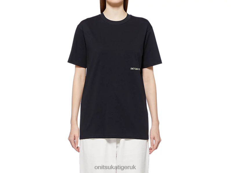 Unisex GRAPHIC TEE XTBPR387 Clothing Onitsuka Tiger Black
