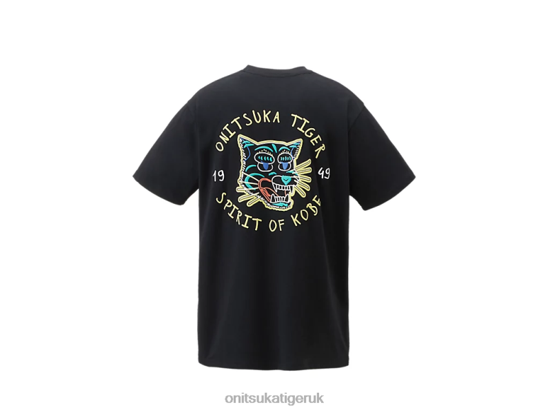 Unisex GRAPHIC TEE XTBPR387 Clothing Onitsuka Tiger Black