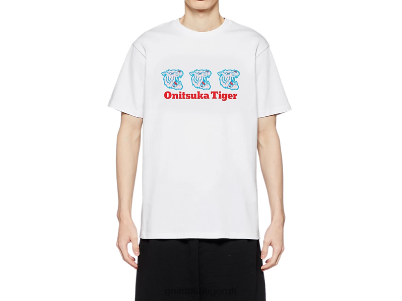 Unisex GRAPHIC TEE XTBPR390 Clothing Onitsuka Tiger White