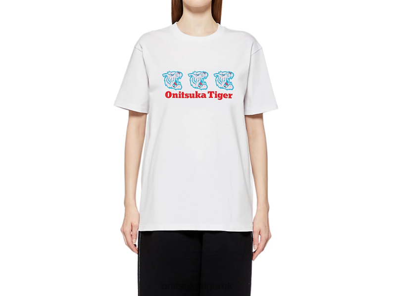 Unisex GRAPHIC TEE XTBPR390 Clothing Onitsuka Tiger White