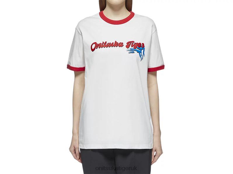 Unisex GRAPHIC TEE XTBPR469 Clothing Onitsuka Tiger White