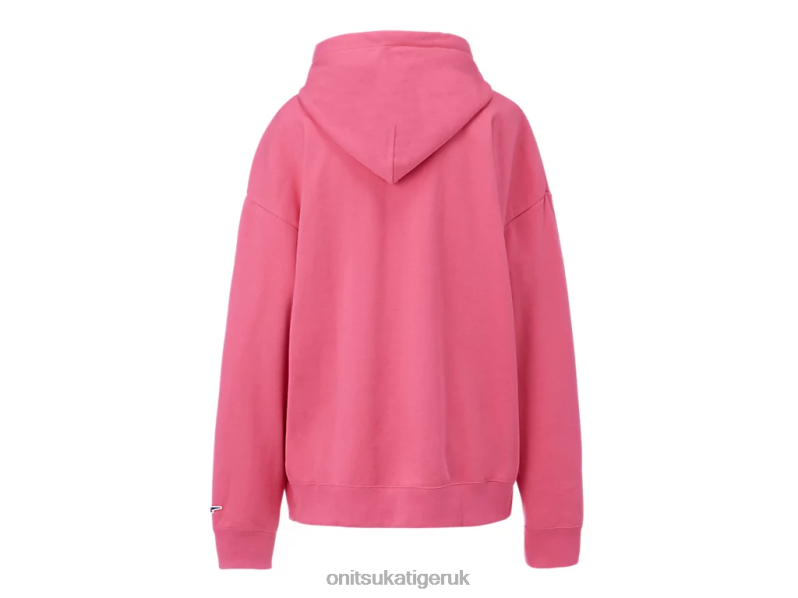 Unisex HOODIE TOP XTBPR476 Clothing Onitsuka Tiger Pink