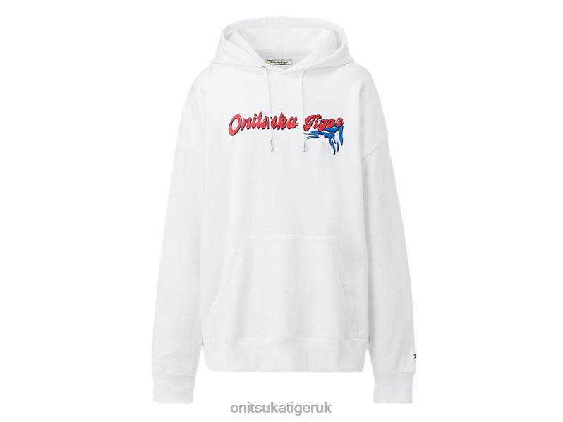Unisex HOODIE TOP XTBPR478 Clothing Onitsuka Tiger White