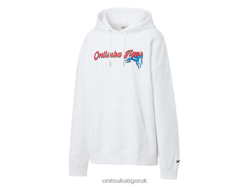 Unisex HOODIE TOP XTBPR478 Clothing Onitsuka Tiger White