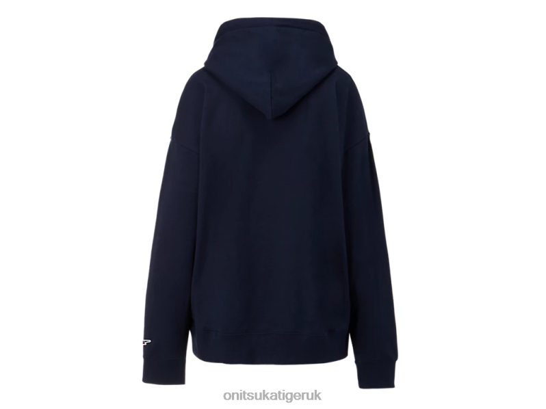 Unisex HOODIE TOP XTBPR479 Clothing Onitsuka Tiger Dark Navy
