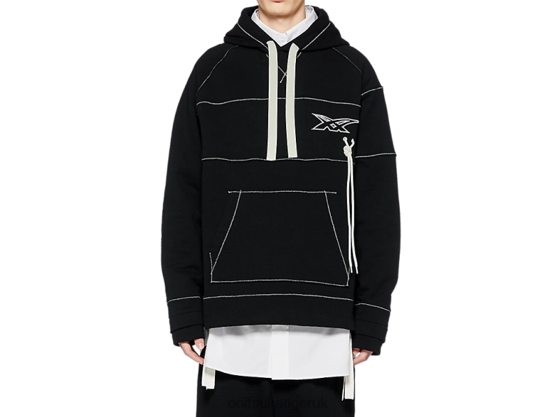 Unisex HOODIE XTBPR397 Clothing Onitsuka Tiger Black