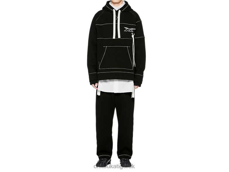 Unisex HOODIE XTBPR397 Clothing Onitsuka Tiger Black