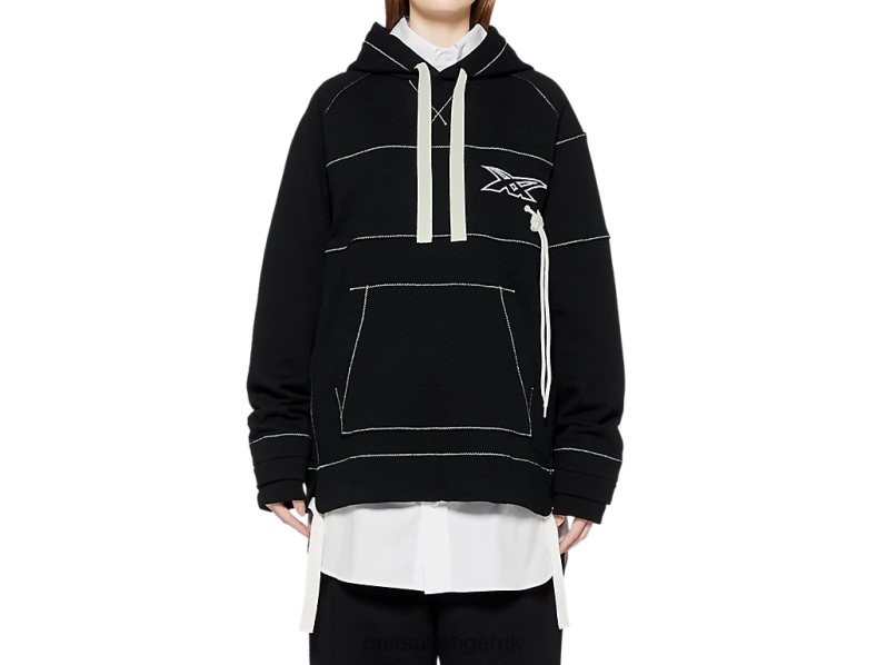 Unisex HOODIE XTBPR397 Clothing Onitsuka Tiger Black