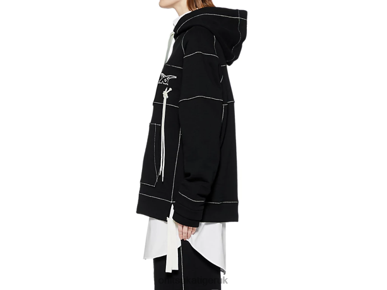 Unisex HOODIE XTBPR397 Clothing Onitsuka Tiger Black