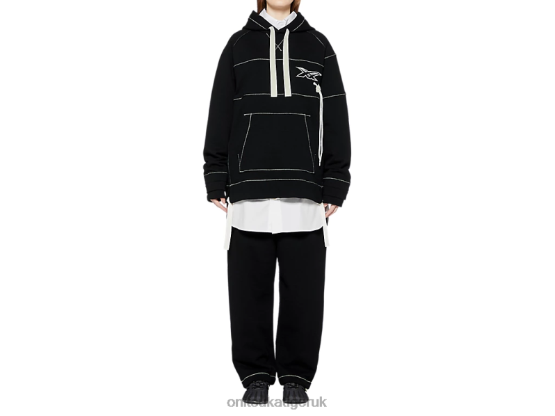 Unisex HOODIE XTBPR397 Clothing Onitsuka Tiger Black