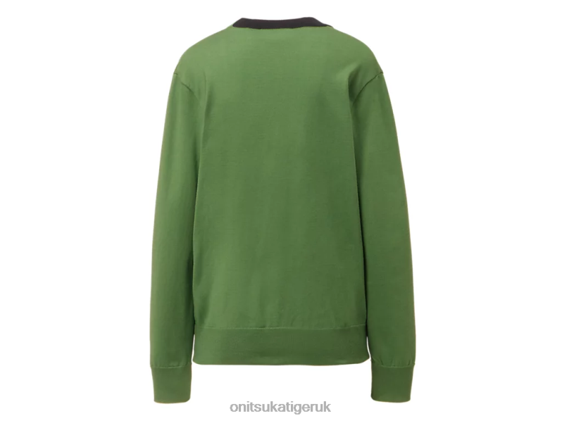 Unisex KNIT CARDIGAN XTBPR481 Clothing Onitsuka Tiger Bright Green