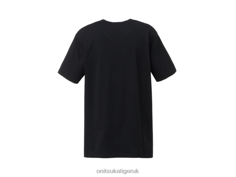 Unisex LOGO TEE XTBPR384 Clothing Onitsuka Tiger Black/Red