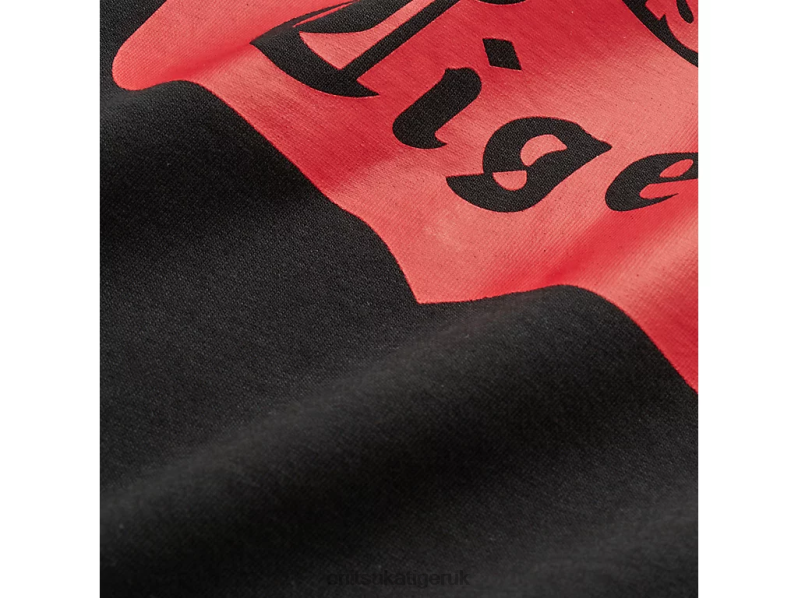 Unisex LOGO TEE XTBPR384 Clothing Onitsuka Tiger Black/Red