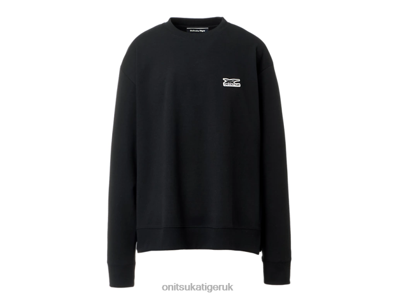 Unisex LONG SLEEVE TOP XTBPR475 Clothing Onitsuka Tiger Black