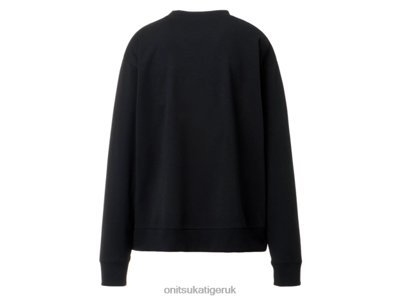 Unisex LONG SLEEVE TOP XTBPR475 Clothing Onitsuka Tiger Black