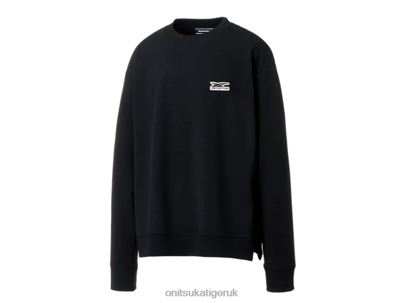 Unisex LONG SLEEVE TOP XTBPR475 Clothing Onitsuka Tiger Black