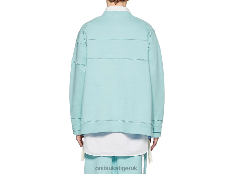 Unisex LS TOP XTBPR396 Clothing Onitsuka Tiger Light Blue