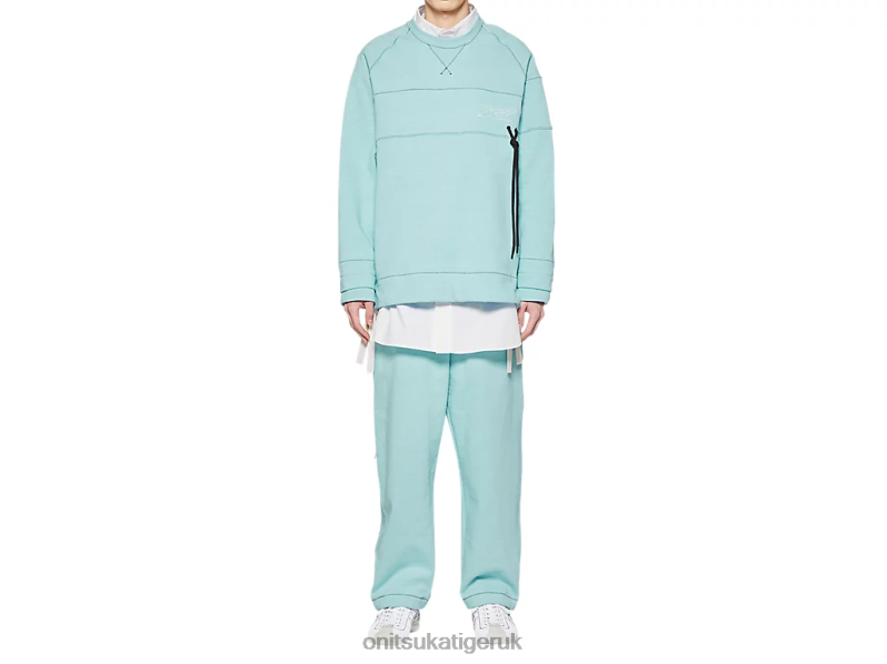 Unisex LS TOP XTBPR396 Clothing Onitsuka Tiger Light Blue