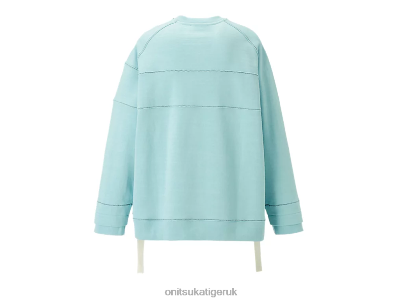 Unisex LS TOP XTBPR396 Clothing Onitsuka Tiger Light Blue
