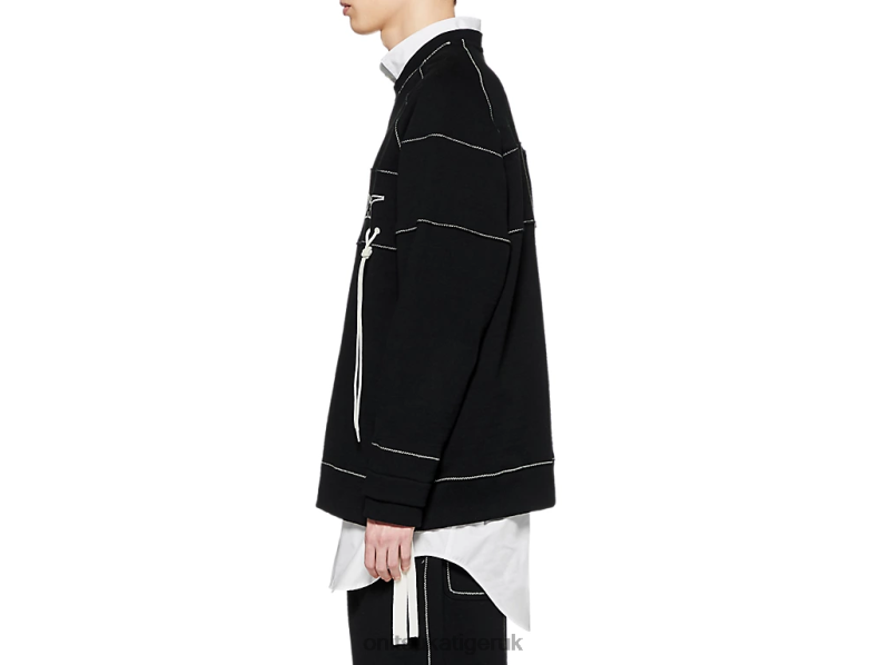 Unisex LS TOP XTBPR405 Clothing Onitsuka Tiger Black