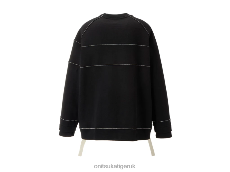 Unisex LS TOP XTBPR405 Clothing Onitsuka Tiger Black